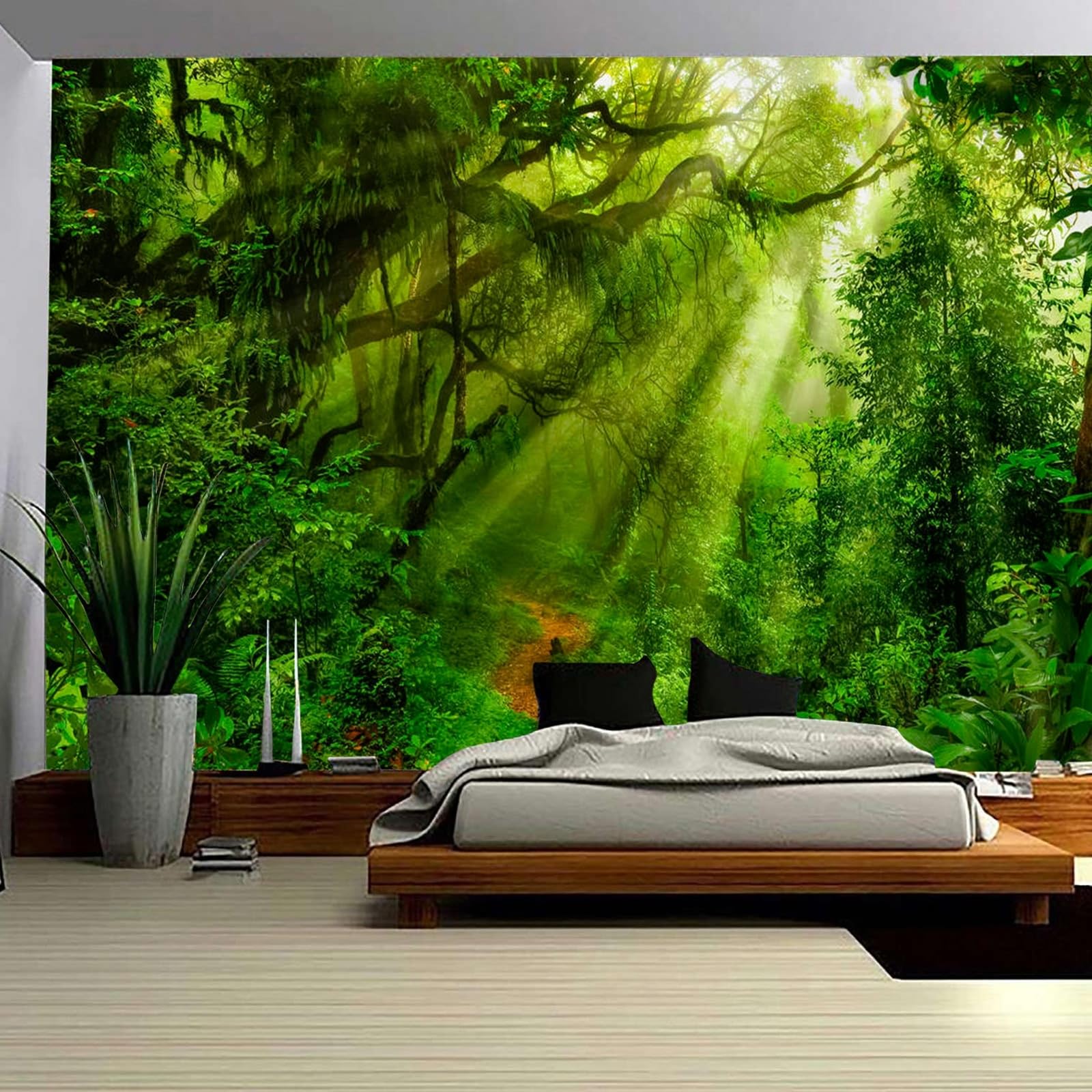 Jungle Bosgroen behang - Stijlvol junglebehang op maat | ELLIE Studio