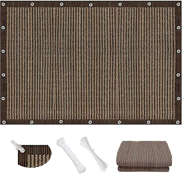CUIMEI Vela Ombreggiante 2.5x3.4m Marrone