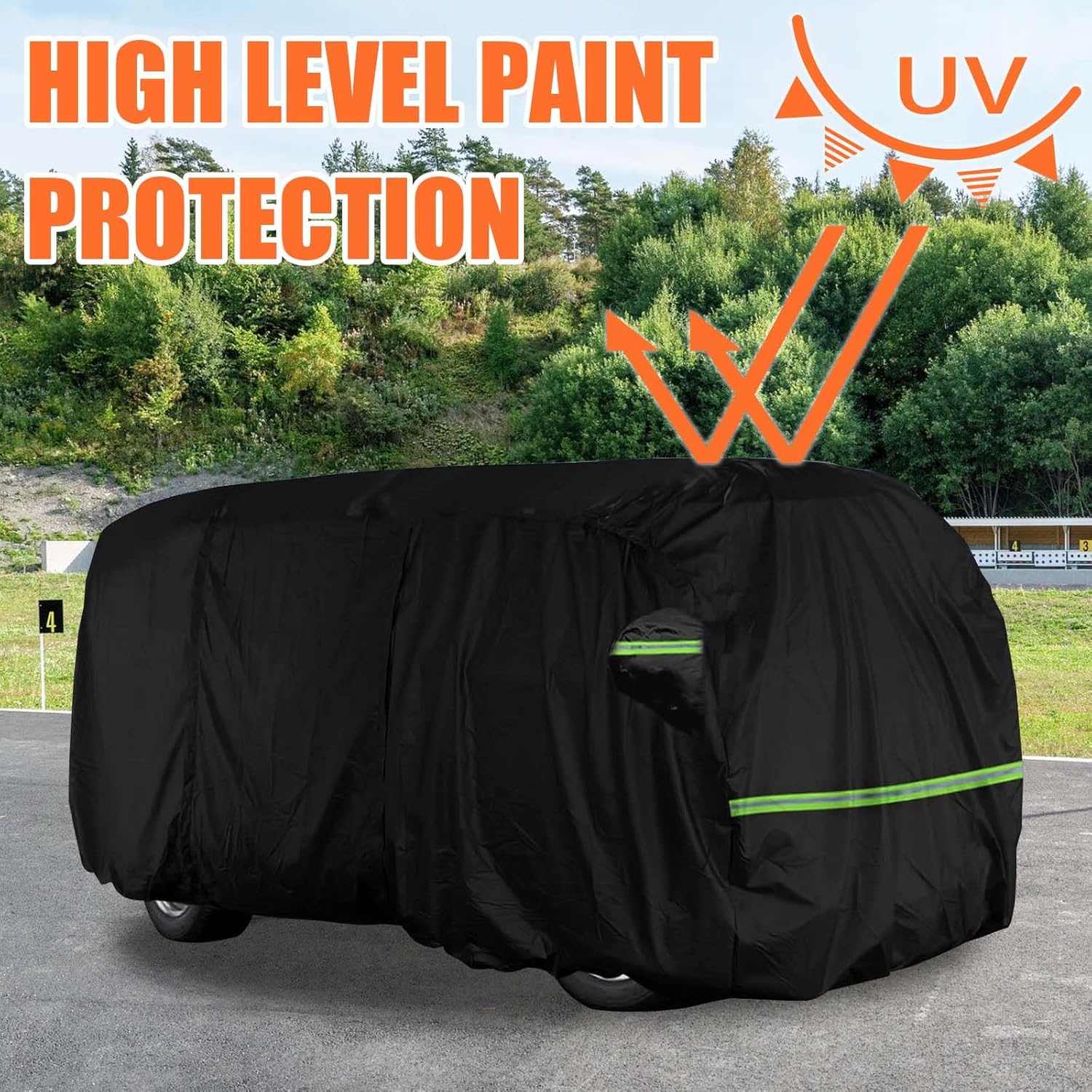 Autóvédő ponyva részletei és rögzítési pontok