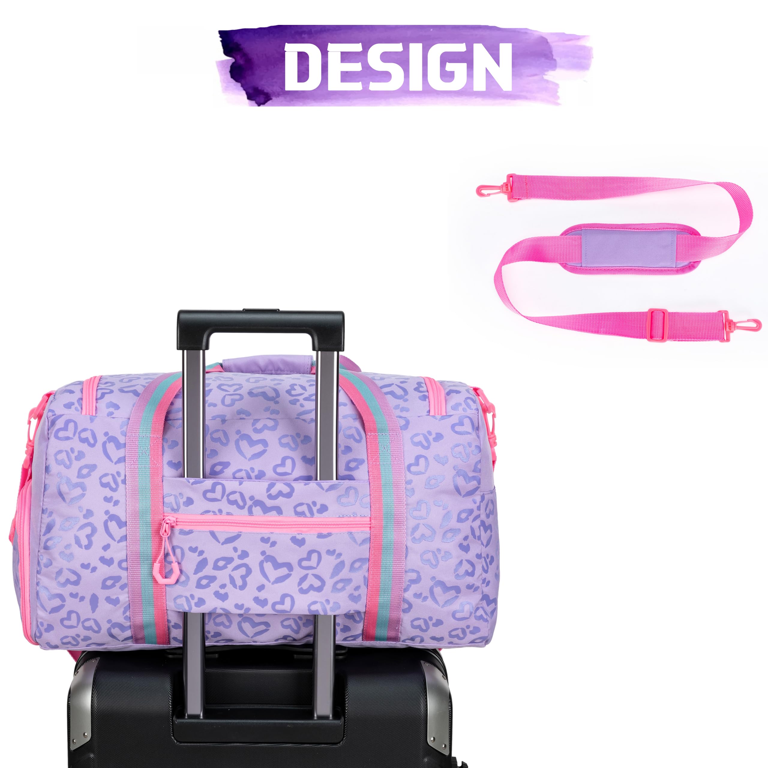 HTgroce Bolsa de Deporte Niña Bolsa de Viaje Bolsas Gimnasio con Compartimento