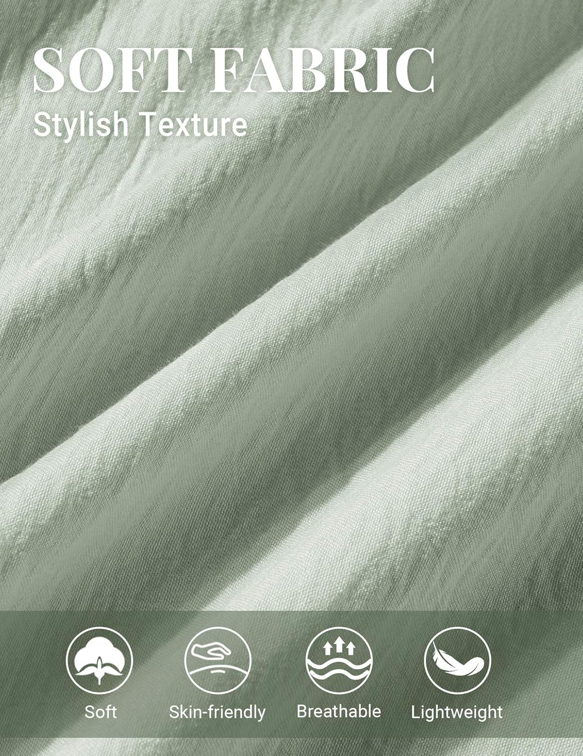 COOFANDY Mens Button Down Shirts Short Sleeve Shirt Casual Summer Beach Textured Shirts with Pocket - Image 6