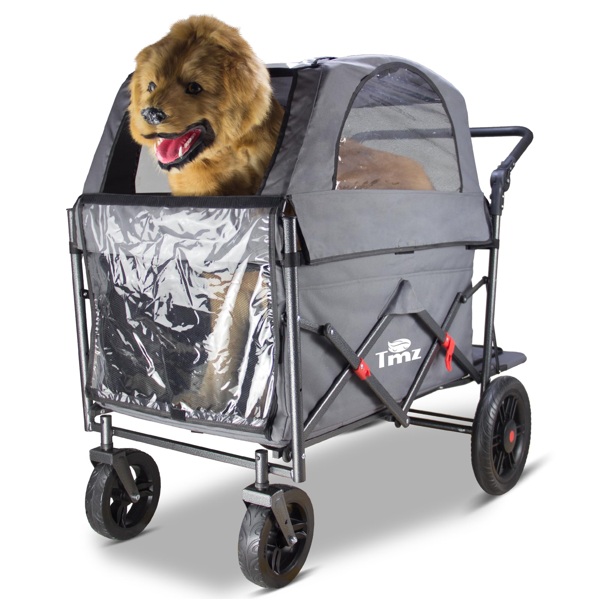 TMZ Klappbarer Hundewagen, Grau