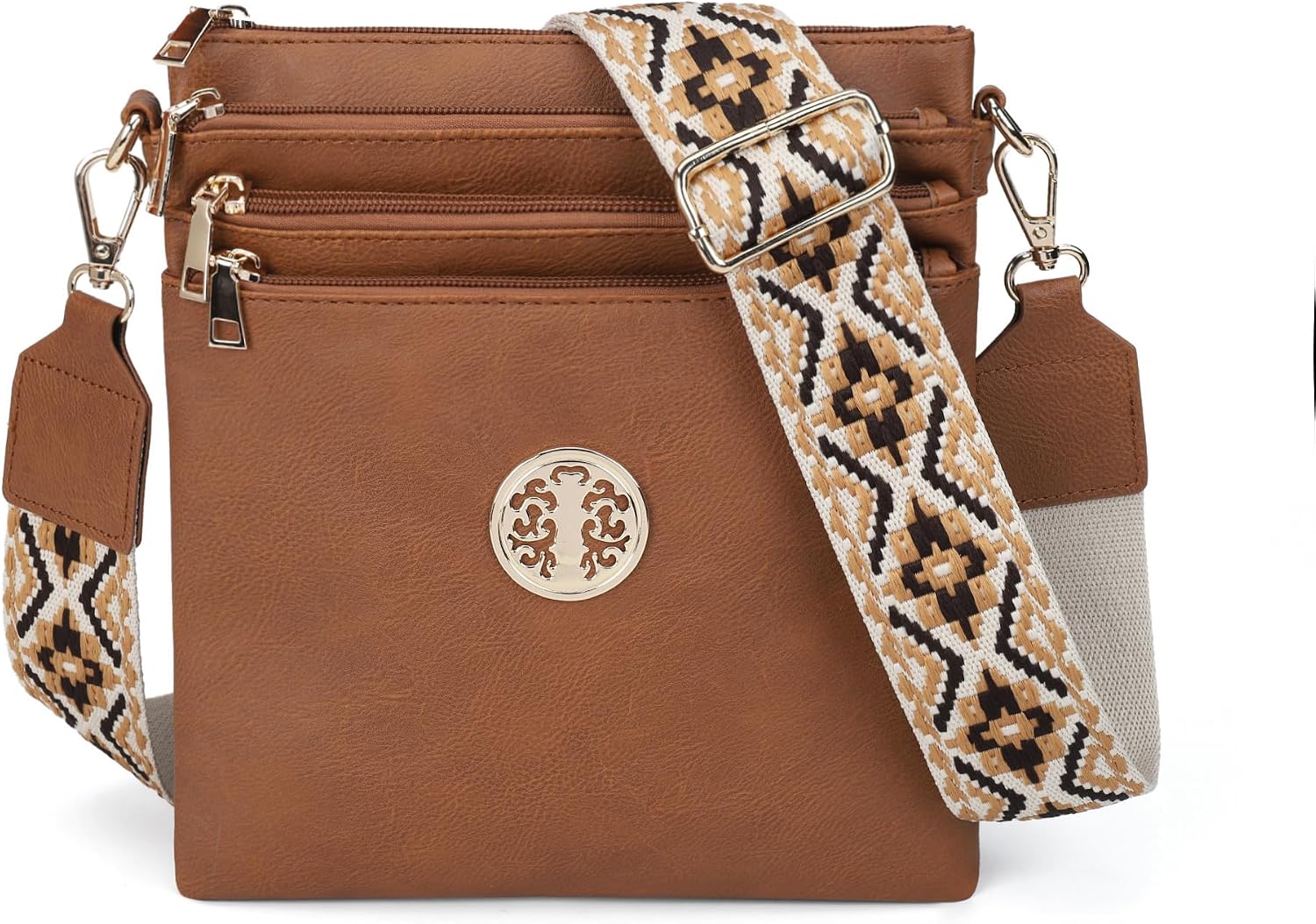 Gherardini - Borsa a tracolla con tasche esterne Softy