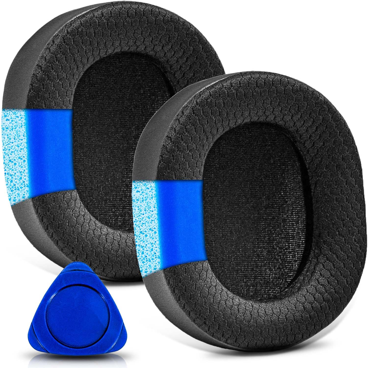 TRANSTEKWH-XB910N Headphones Replacement Ear Pads (2, Black, Cooling Gel Mesh)