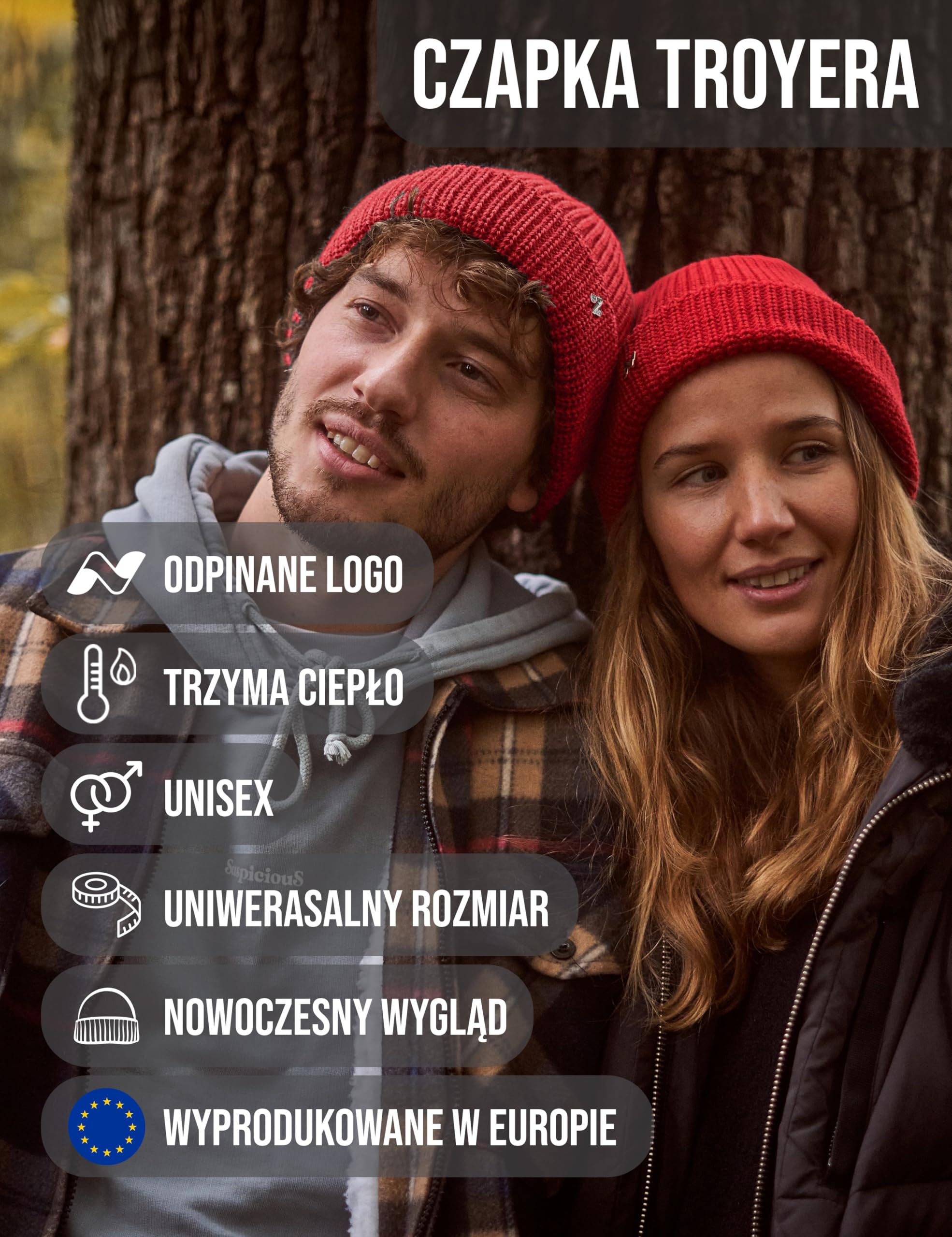 NYTTED Troyer czapka damska i męska – Made in Germany – Fisherman Beanie ze 100% najdelikatniejszej żywej wełny