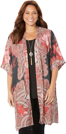 Catherines Womens Plus Size Luxe Georgette Long wrap