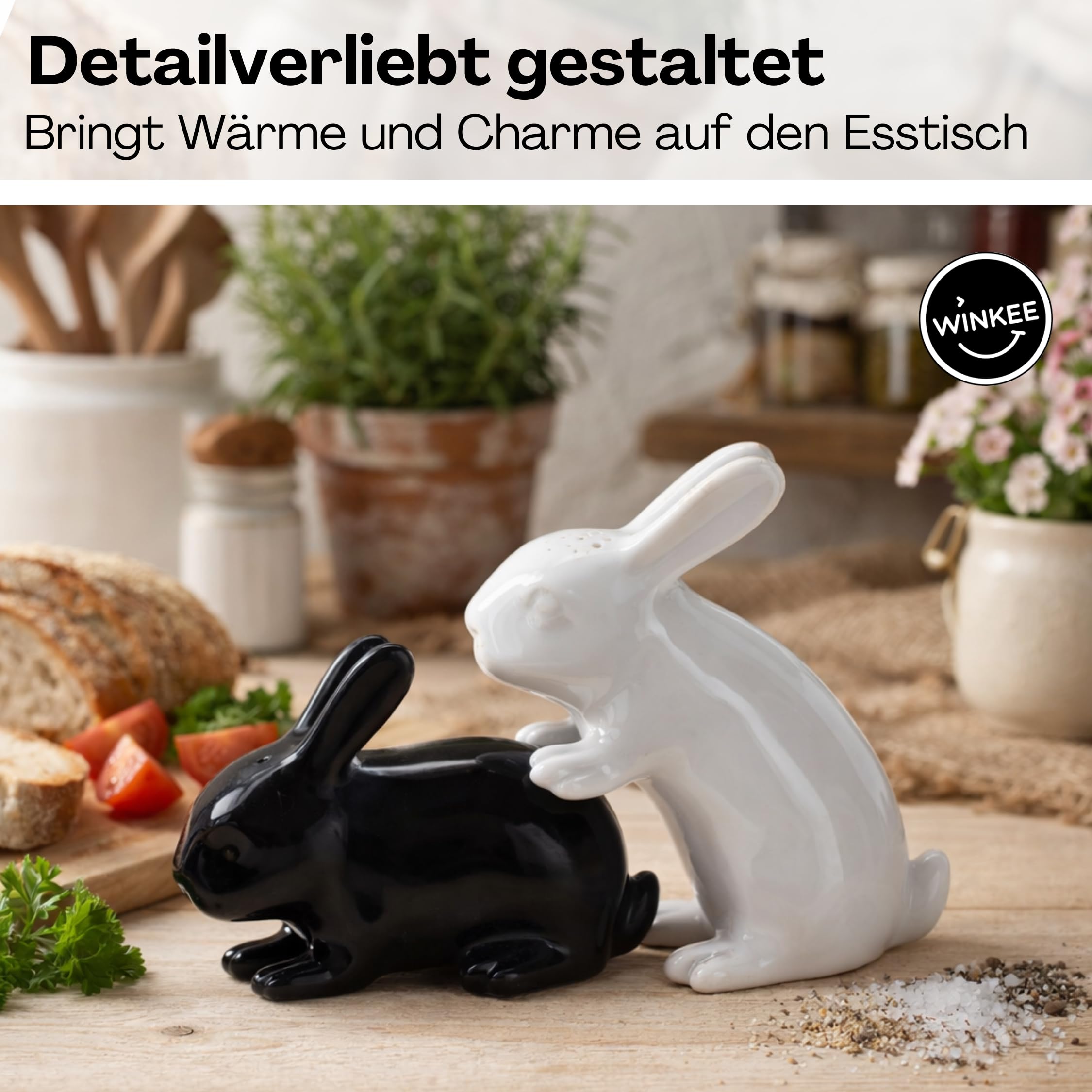 Winkee - Bunny Salt & Pepper Shaker | The Sweet Spice Shaker in