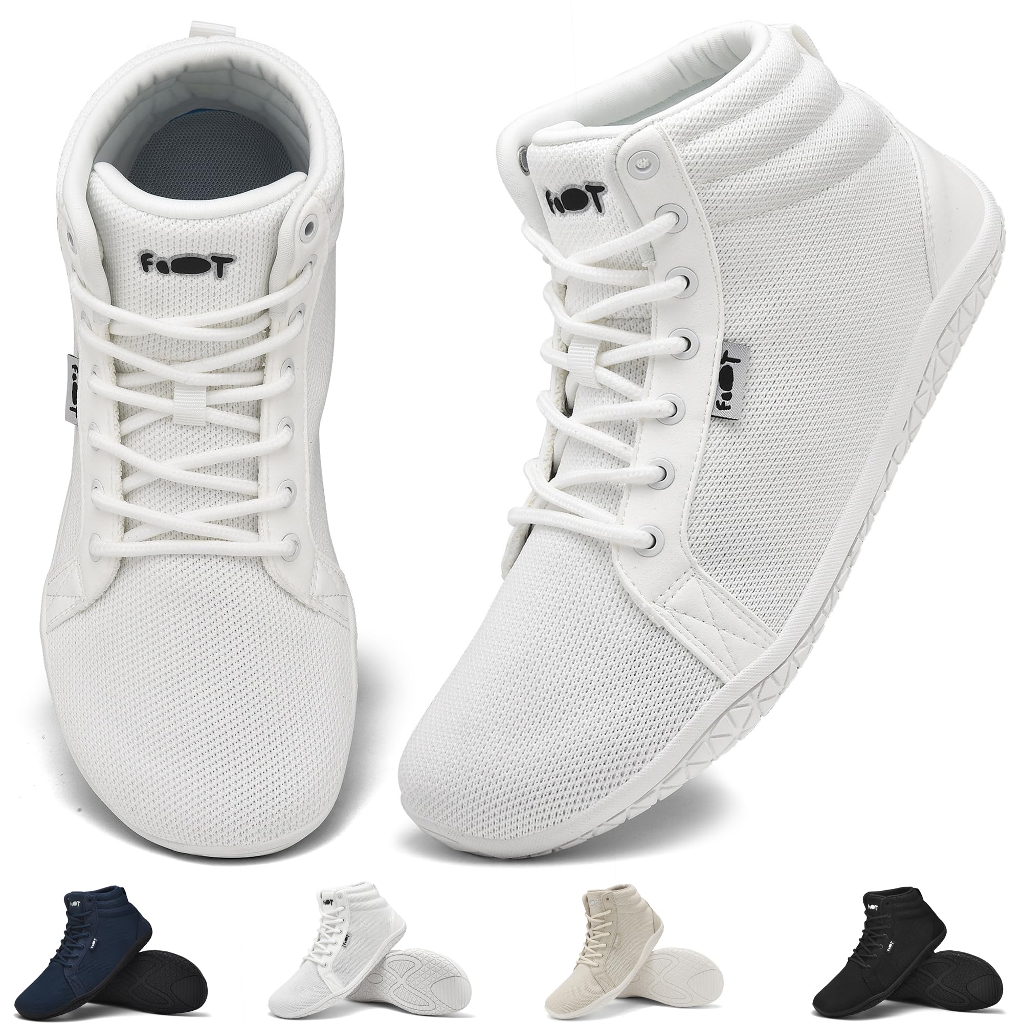 Wizshoe Hombres Mujer Zapatillas Zapatos Barefoot Trail Minimalistas Altos Running Parkour Senderismo Unisex Adulto Transpirables Descalzos Antideslizantes