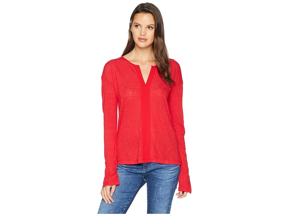 

Sanctuary Sienna Mix Top (Cherrywine) Women's T Shirt, Red