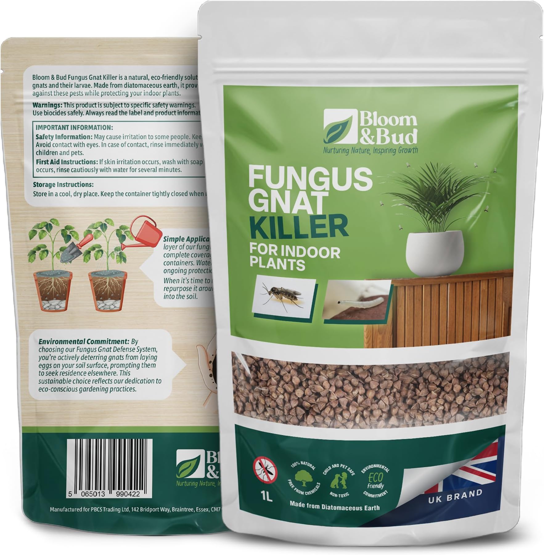 Fungus Gnat Killer for Indoor Plants (1 Litre): Ultimate Indoor Plant Protector for No Gnat Pot Topping with Gravel Mulch Systemic Granules|Plant Gravel for Gravel for Indoor Pot Anti Gnat