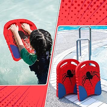 Arrowbash 2 Pcs Spider Kickboard Swimming Training Kick Board Learn to Swim Pool Toys U Design Summer Aid Float Equipment Swimming Exercise Training Board with Kick Boards in Water Pool Accessories