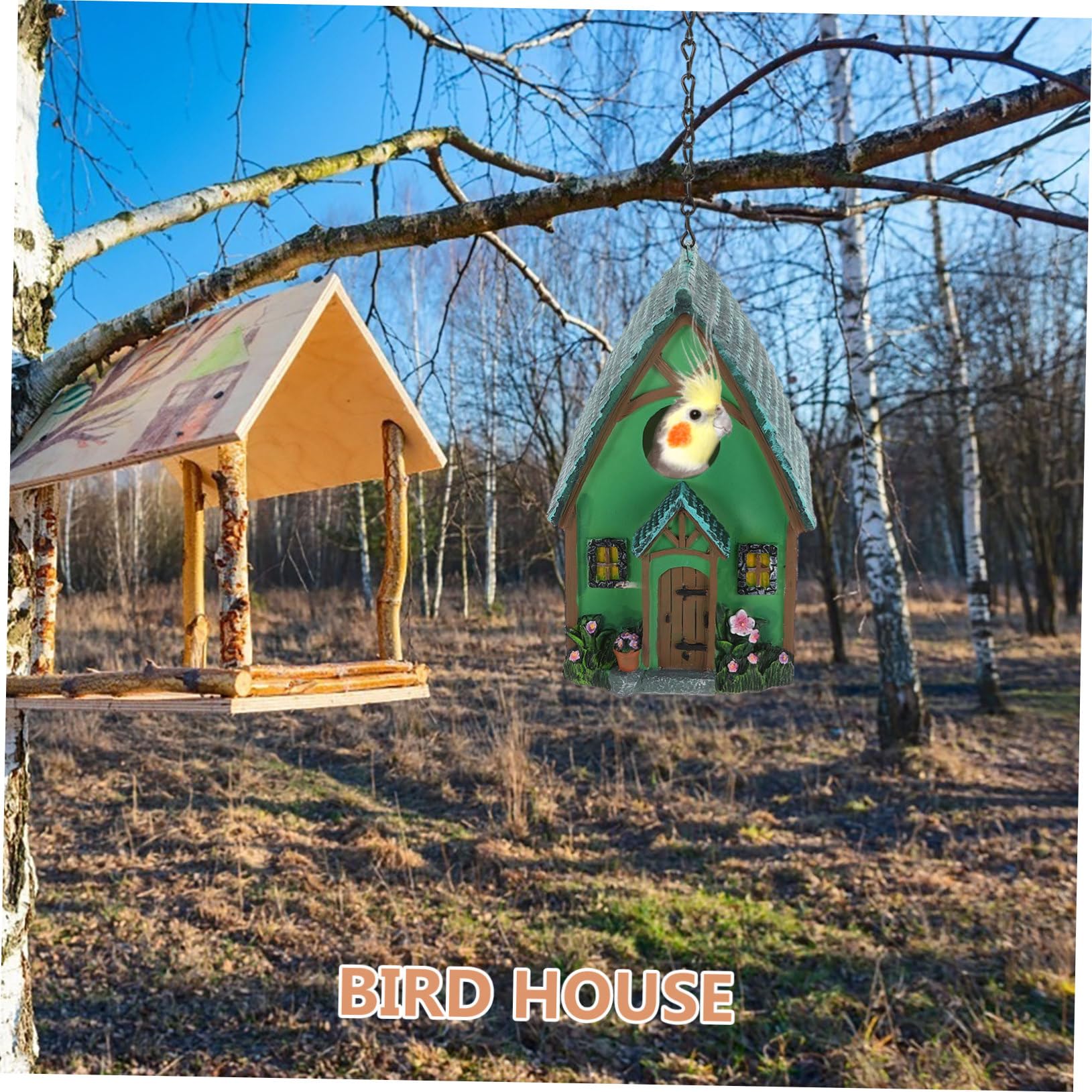 Hängendes Vogelhaus Aus Robustem Kunstharz Kleines Vogelnest Für Garten Und Balkon Wetterfestes Vogelnistkasten Gartenvogelhaus Für Draußen Sicherer Rückzugsort Für Vögel