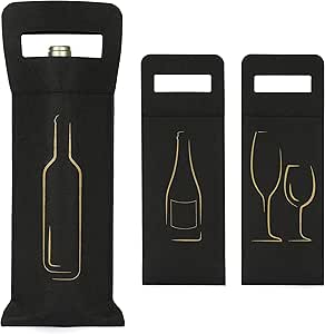 Infactory Wine-gift-bags: Set Di 48 Sacchetti Regalo Natalizi In Carta Kraft Per Bottiglie Di Vino (borsa Regalo Per Bottiglia