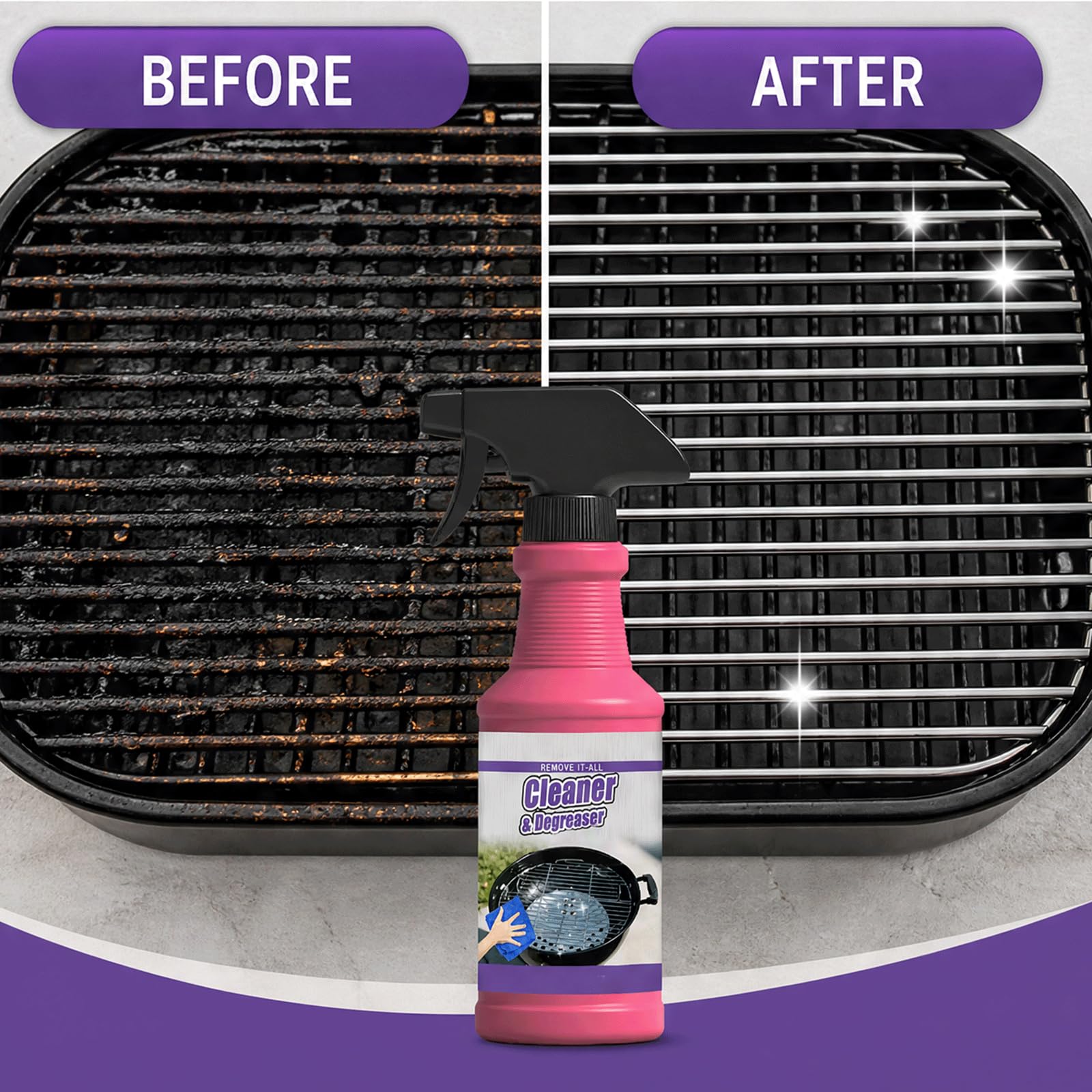 Backofen-Schrubbspray, schnell wirkendes Hochleistungs-Grill-Entfettungsspray,leistungsstarkes Küchen-Entfettungsspray,Funktionsschaum-Schrubbspray, Schweröl-Schrubbspray, Fettentferner (5 stücke)