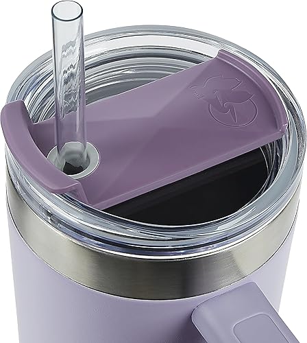 Miniatura 9 de Pelican Hydration Pelican Porter - Vaso aislado al vacío de 40 onzas, acero inoxidable reciclado de doble pared de viaje con doble tapa, taza de