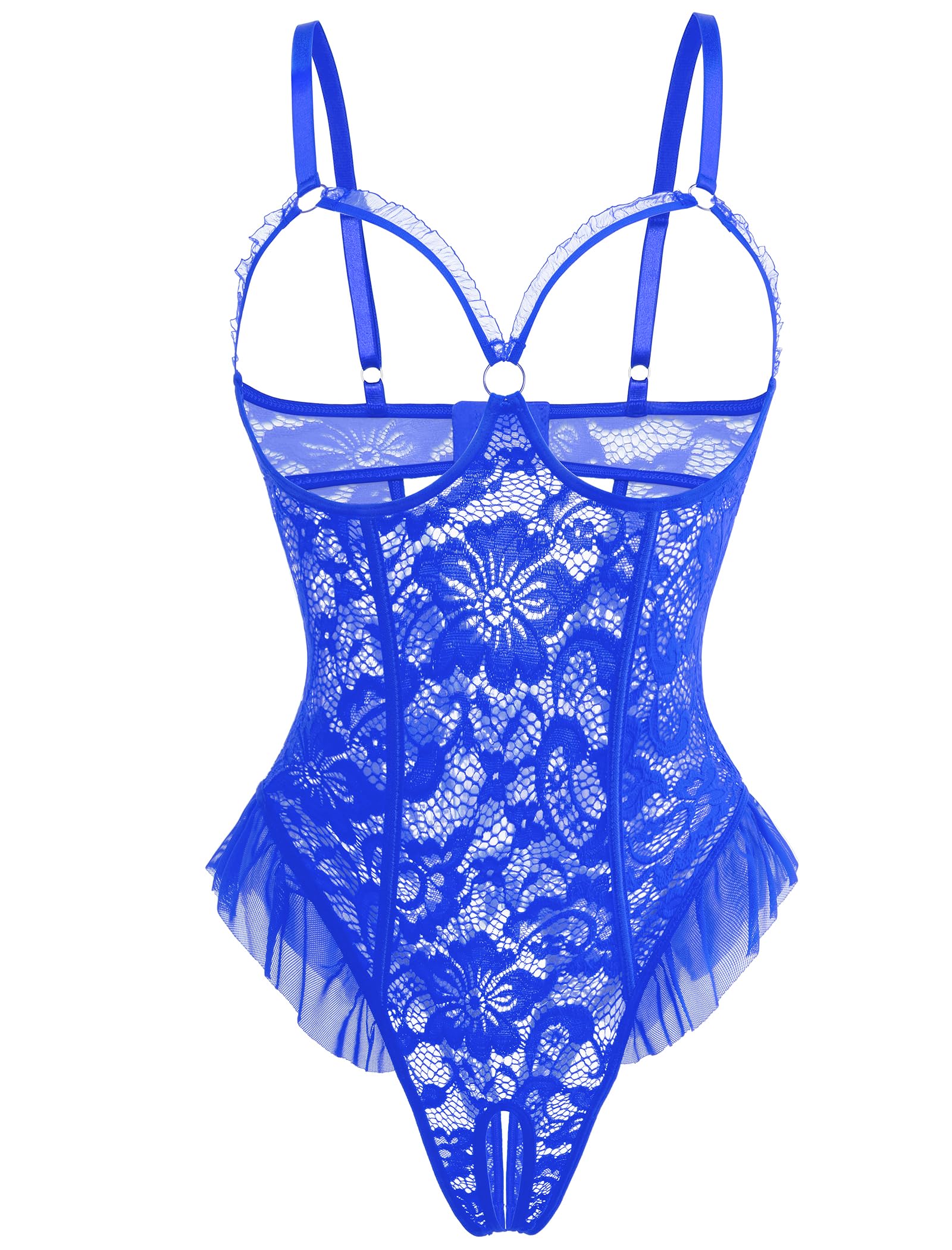 Avidlove Women One Piece Lingerie Sexy Lace Babydoll Mini Bodysuit