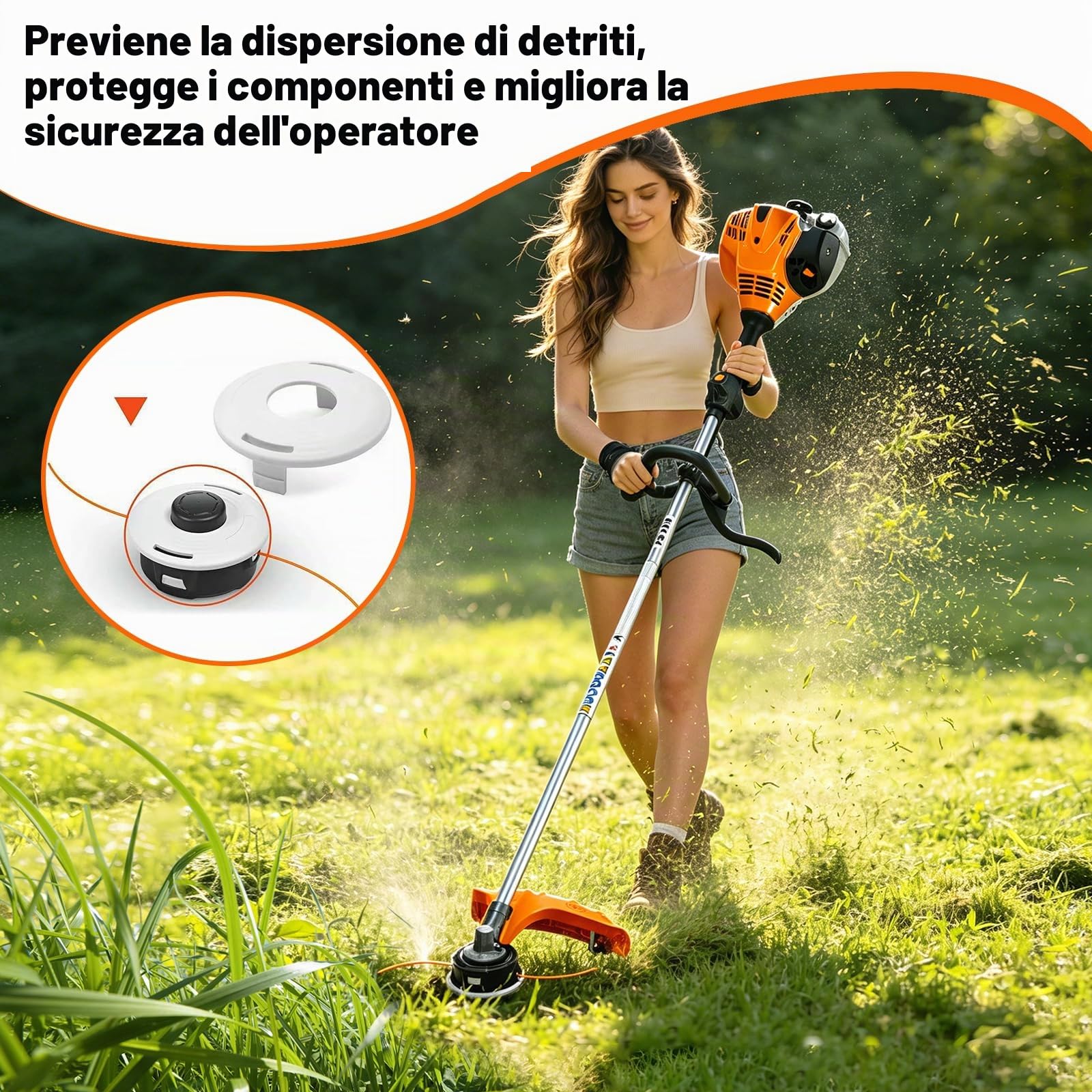 4 pezzi 4002 713 9712 ricambio per decespugliatore Stihl AutoCut 27-2 FS70R FS80R FS90 FS85R FS130R FS131R KM90R KM91R