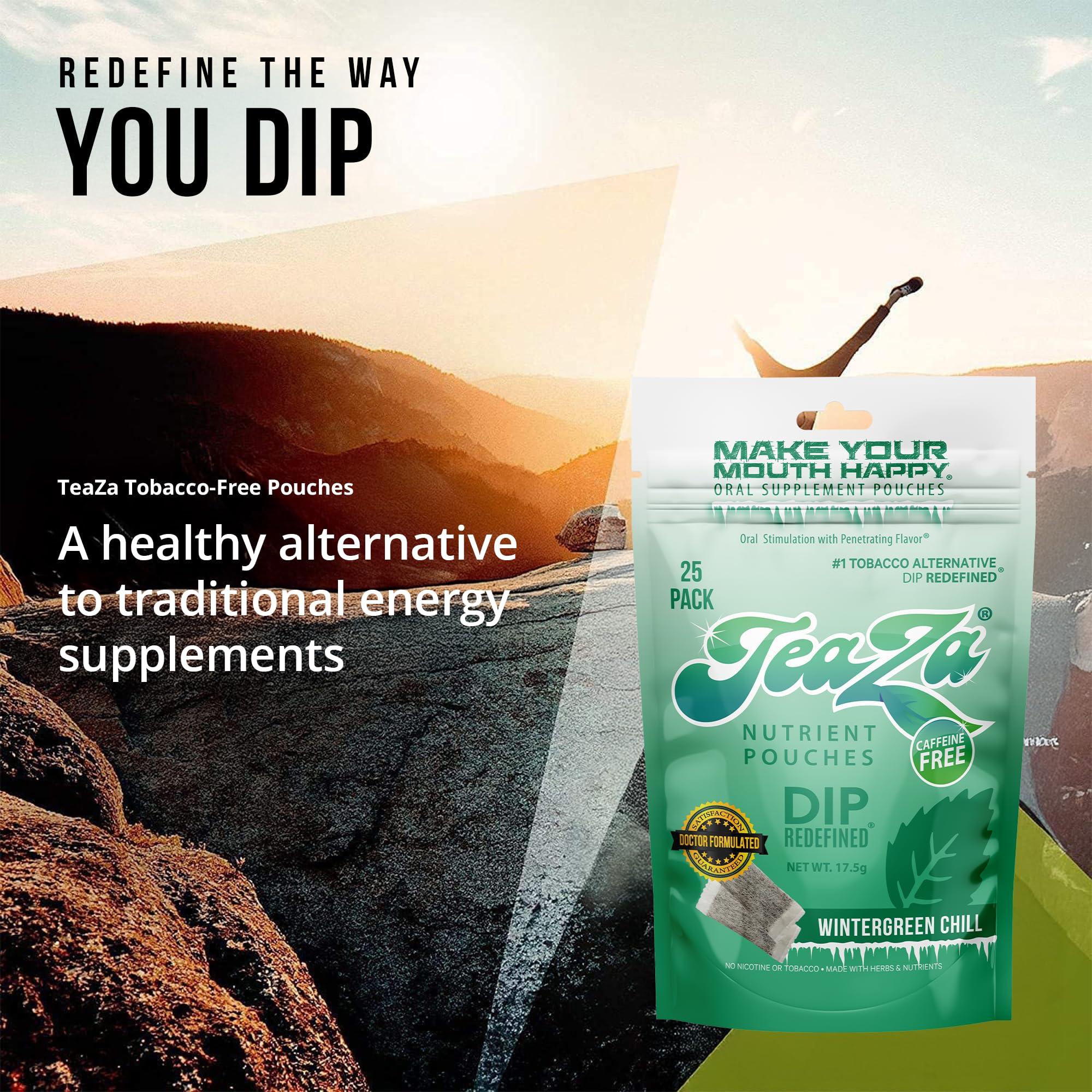 smokeless tobacco free pouches Amazon.com: Teaza Herbal Energy Pouches Tobacco Free Nicotine Free,  Smokeless Alternative Snuff Healthy Chewing Dipping Alternative,  Wintergreen Chill (2 Pack) Tobacco Free Dip No Caffeine Refreshing Cool  Flavor : Health & Household