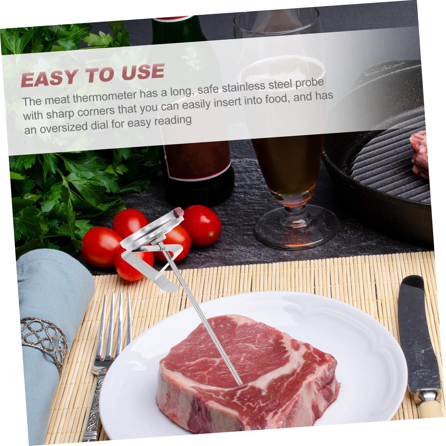 6pezzi Termometro Inossidabile Per e Precisione Facile Per Bbq e Alimenti