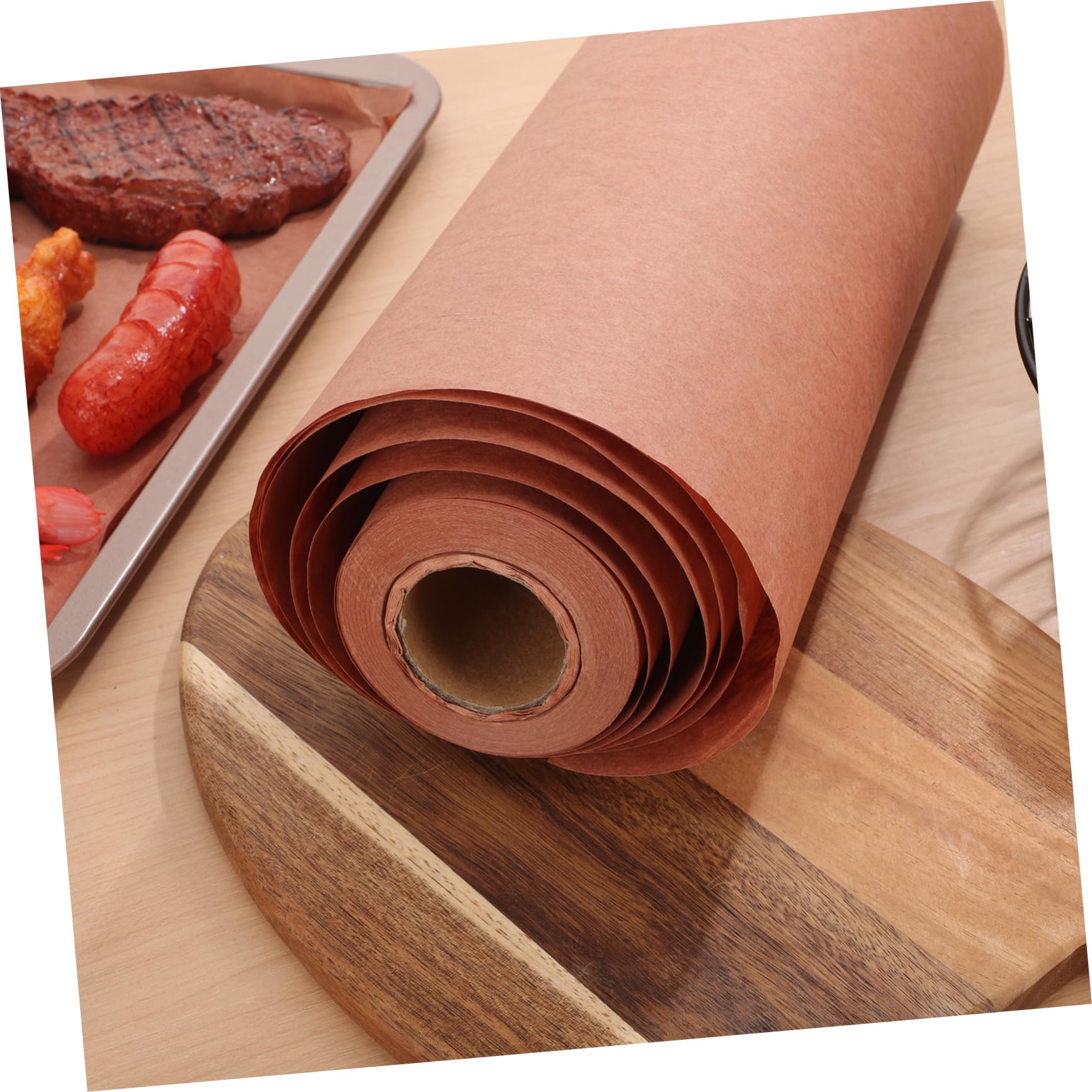 COLLBATH Papier Rzeźniczy W Rolce Papier Do Grillowania Do Frytkownicy Powietrznej Nieprzywierający Arkusze Papieru Pergaminowego Łatwe Czyszczenie Uniwersalny Do Pieczenia I Grillowania