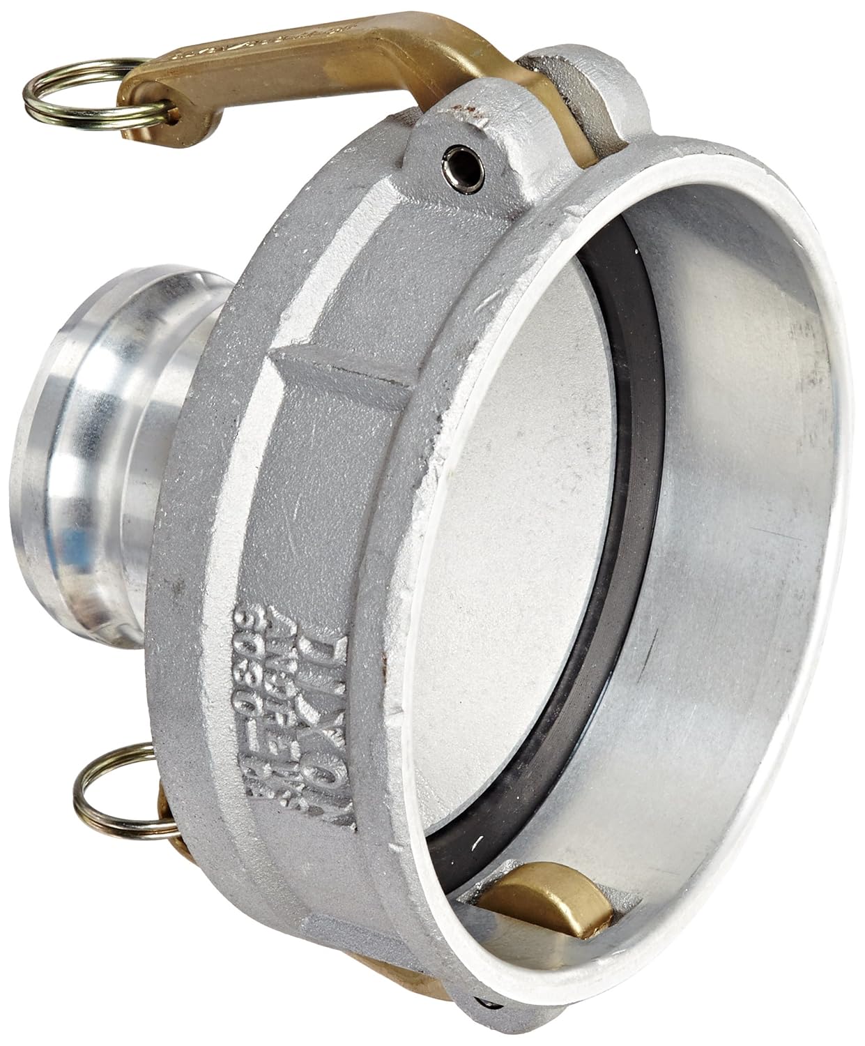 Dixon 5040-DA-AL Aluminum Cam and Groove Reducing Hose Fitting, 5" Socket x 4" Plug