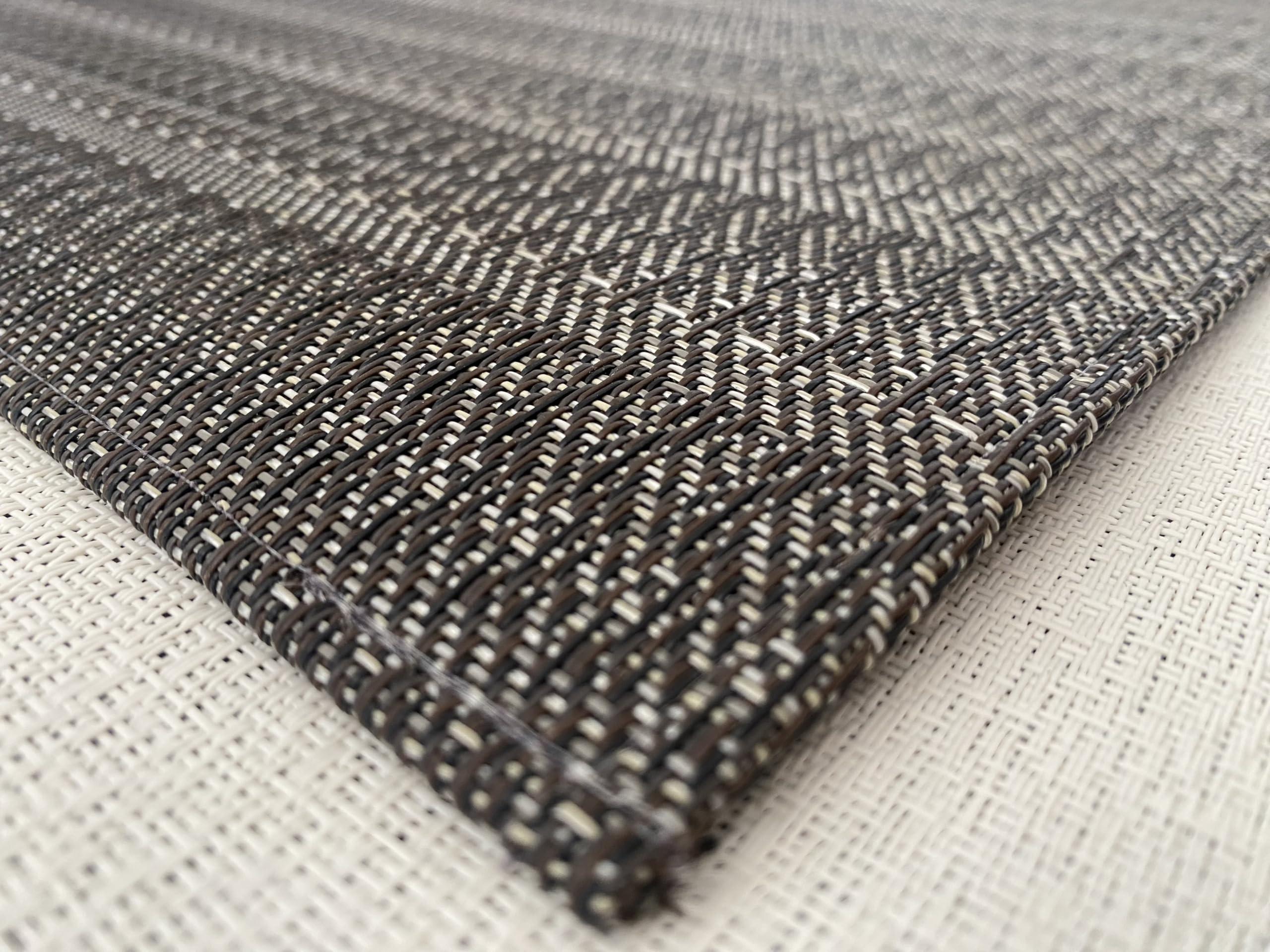 Genérico Alfombra Vinílica. Tejido Trenzado. Alta Gama. Alfombra para salón-Cocina-Comedor-Pasillo-baño-terraza. Interior y Exterior. Alfombra Resistente-Lavable. (Marrón, 100x150)