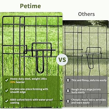 Amazon.com : PETIME Foldable Metal Dog Exercise Pen/Pet