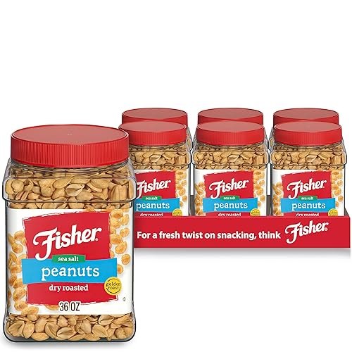 Vista 9 de Fisher Snack Butter Toffee Cacahuetes, 5.5 onzas (paquete de 6), sin colores ni sabores artificiales