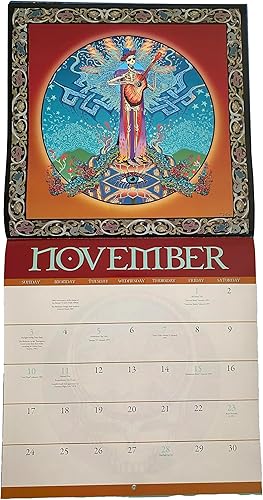 Miniatura 7 de Calendario de pared 2024 de Grateful Dead 2024, 12 x 12 pulgadas, obra del artista Mike DuBois