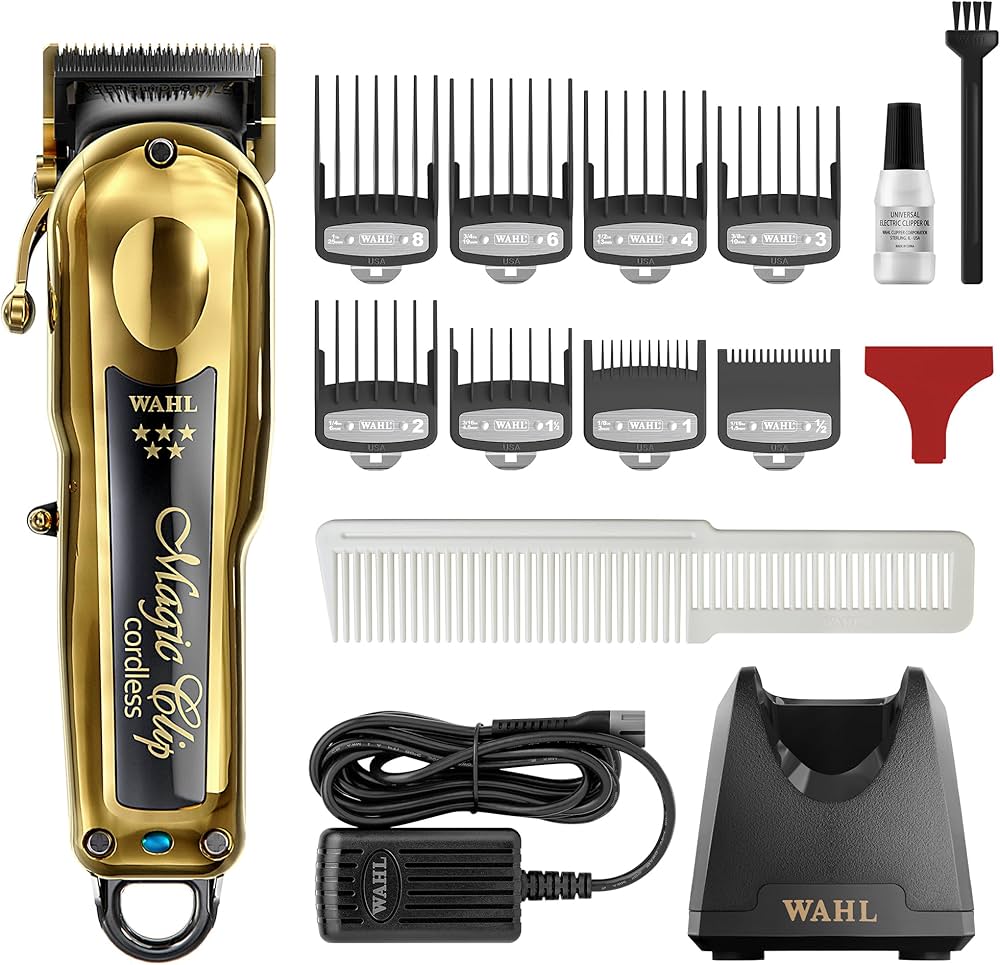 SALON MARKET Men Wahl Cordless Gold Magic Clip Hair Trimmer SALON MARKET Men Wahl Cordless Gold Magic Clip Hair Trimmer