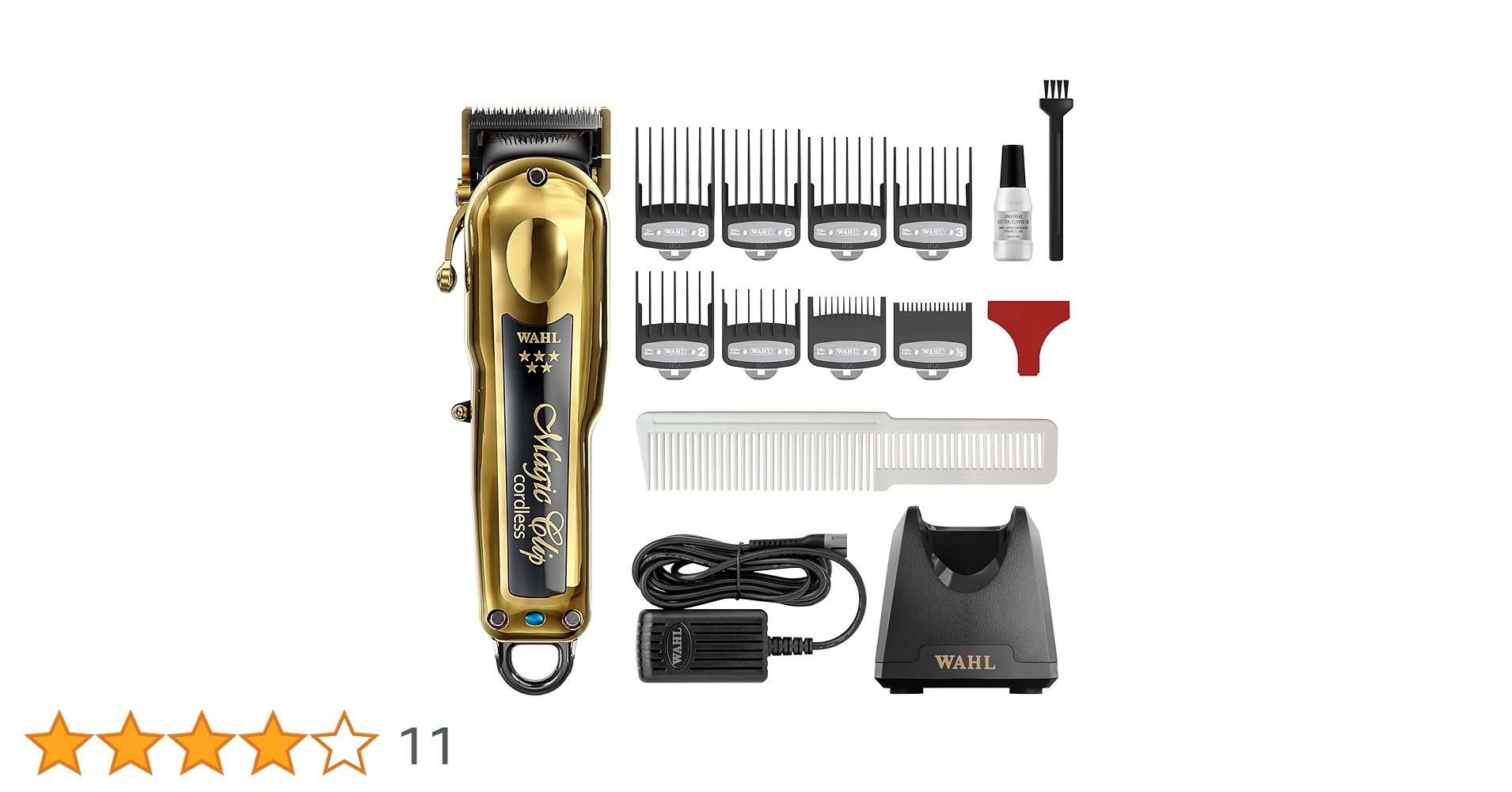 未使用WAHL GOLD コードレス バリカン ゴールド マジック クリップ 即納】日本ウォール 5 Star ゴールド コードレス マジック