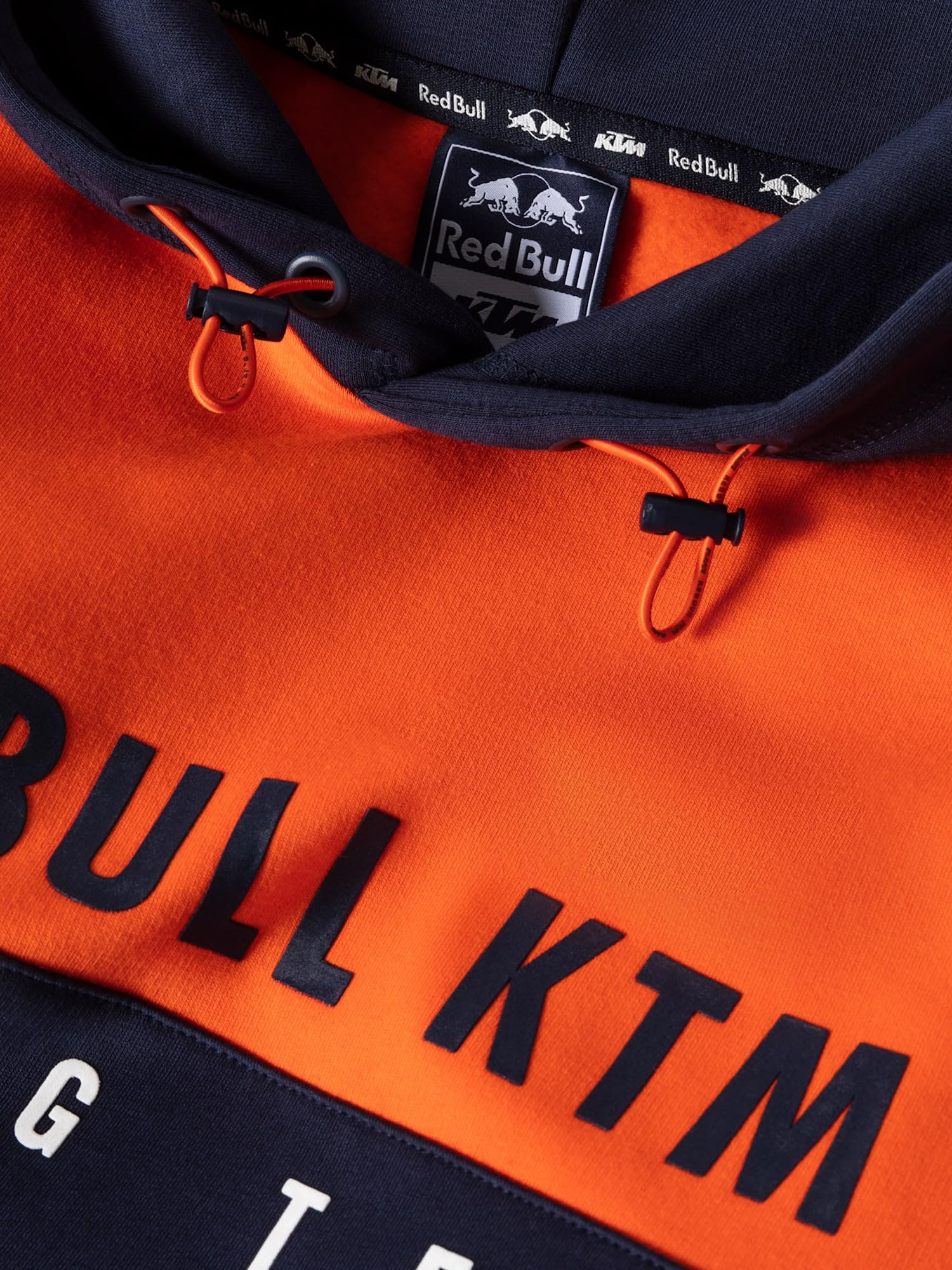 Red Bull - Parapluie Réplica de l'Équipe KTM - Taille Unique - Logos de l'Équipe de Course - Manche Télescopique - Combinaison de Couleurs de l'Équipe - Branding Partenaire