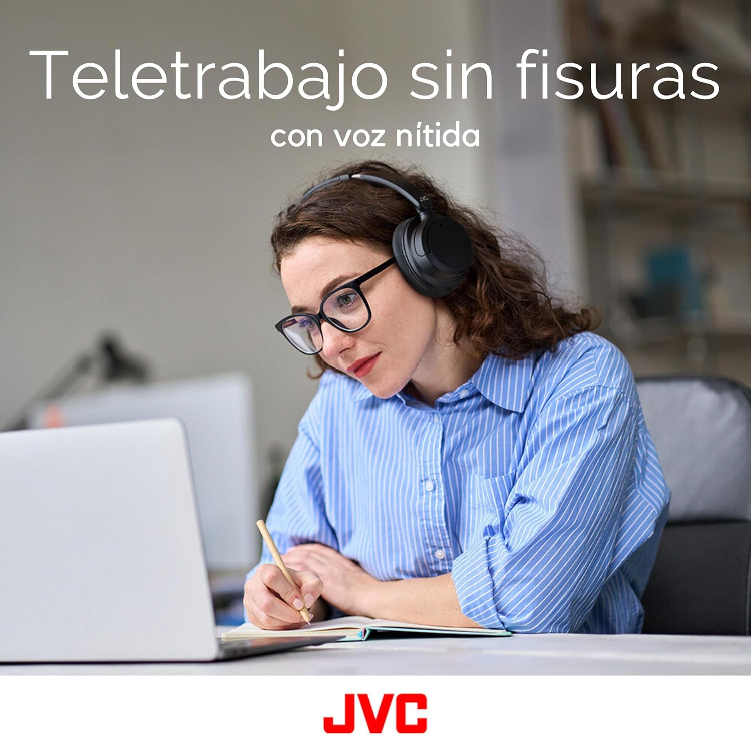 JVC Auriculares Inalámbricos Bluetooth, 50 Horas de Batería, Bluetooth 5.3, Auriculares Cancelación de Ruido con Micrófono Integrado, 3 Modos de Sonido, Conexión Multipunto (Negro) – HA-S95N 7