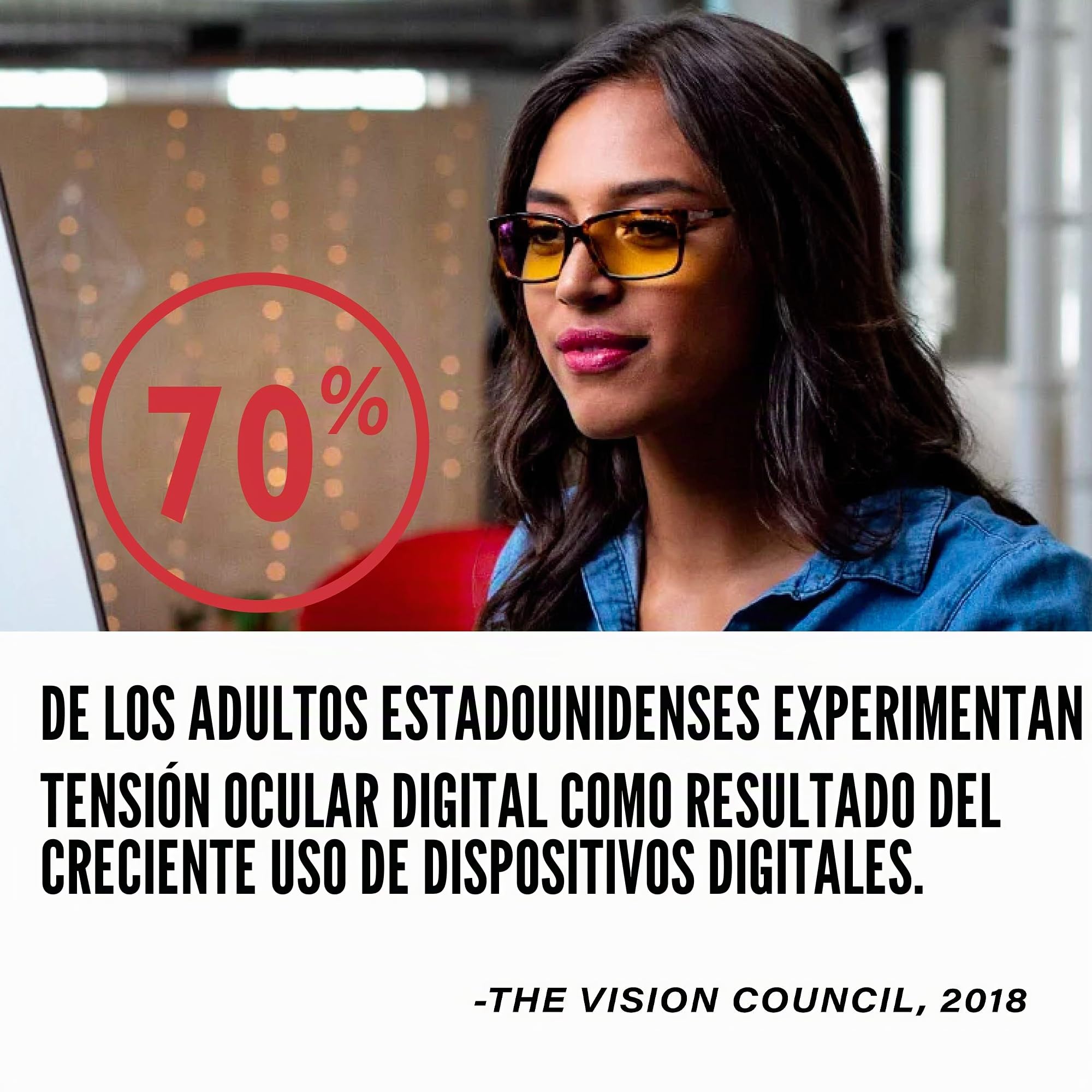 Gunnar Gafas para Videojuegos y Ordenador | Sheadog, Tente de Lentes: Ámbar (Bloques 65% de Luz Azul y 100% de UV) | con filtro de Luz Azul | Lente Patentada