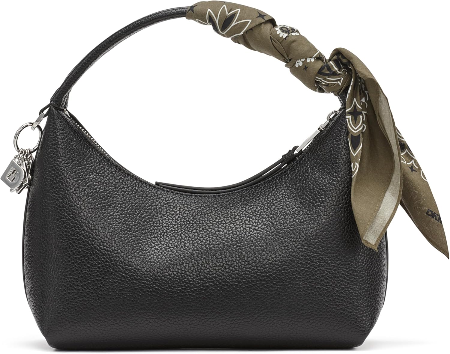 DKNY womens Imma Crossbody Bag With Logo Keychain and Tie Scarf - Image 3