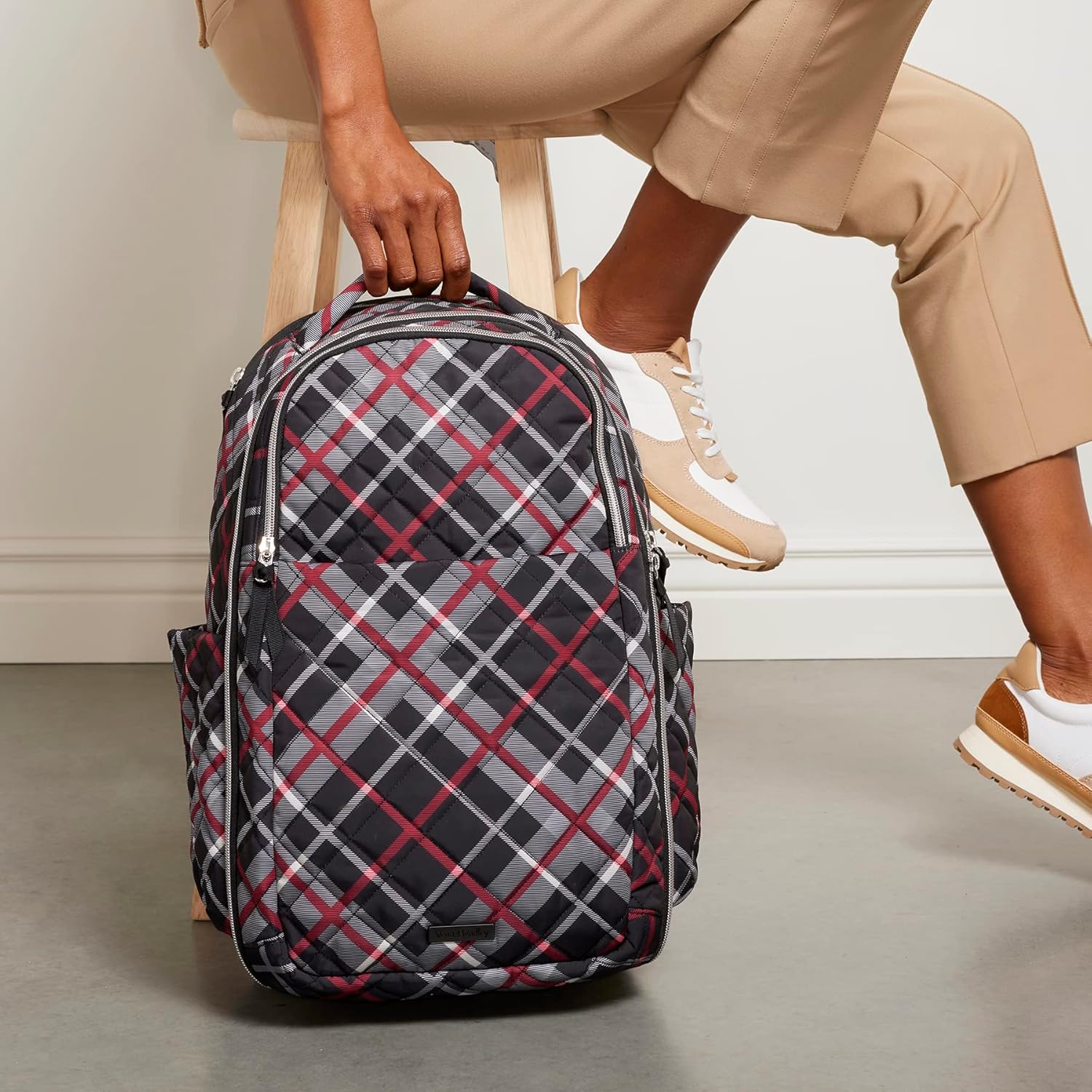 Vera Bradley Women's Performance Twill Travel Backpack Travel Bag, Tiger Lily Blue Oar, One Size - Image 7