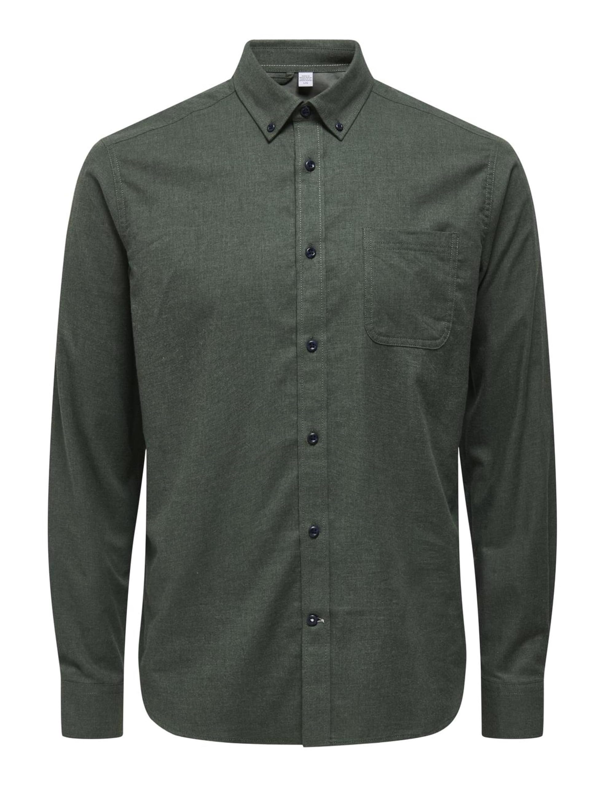 ONLY & SONS Men's Onsroad Life Reg Melange LS Shirt Noos, Castor Gray, XS