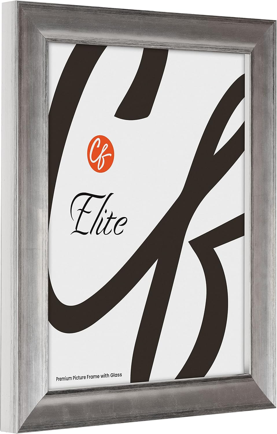 Craig Frames Elite Trove, 16x20 Picture Frame With Glass, Silver