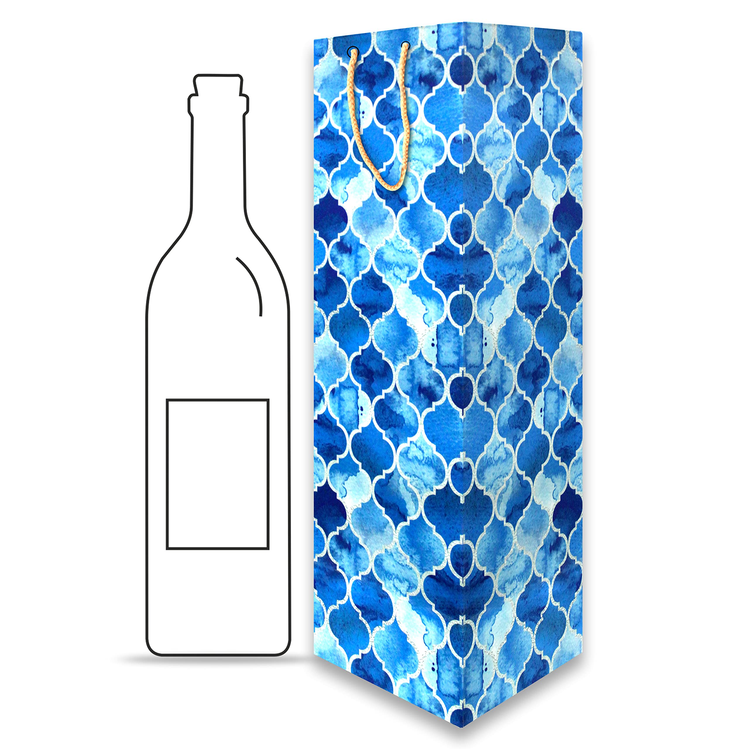 See full amazon price history chart for Home Genie Handmade Blue Moroccon Tile Printed Wine Bag | Wine Envelope | Wine Bottle Bags for Return Gifting, Birthday, Presents & Other Occasion (Pack of 5) - 11(L) X 11 (B) X 40 (H) Home Genie Handmade Blue Moroccon Tile Printed Wine Bag | Wine Envelope | Wine Bottle Bags for Return Gifting, Birthday, Presents & Other Occasion (Pack of 5) - 11(L) X 11 (B) X 40 (H) (B0BL7M6CWB) Amazon Price History, Amazon Price Tracker