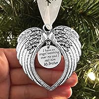 Vista 25 de Adorno conmemorativo de Navidad, "Una parte de mi corazón está en el cielo", colgante conmemorativo para árbol de Navidad, regalos conmemorativos