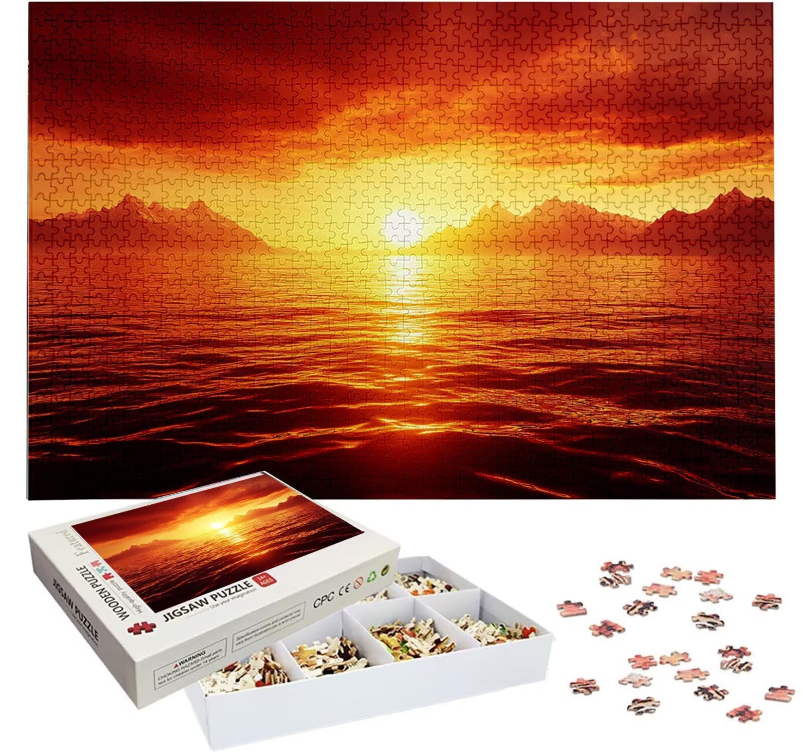 Puzzle Personalizado con Foto, Personalizada Rompecabezas Personalizado Diseña tu Logo Foto o Texto, Personalizado Navidad Halloween San Valentín Parejas Niños Familia Amigos h-3933