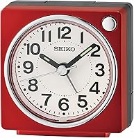 Vista 7 de SEIKO Fuji - Reloj despertador para dormitorio, color negro metálico
