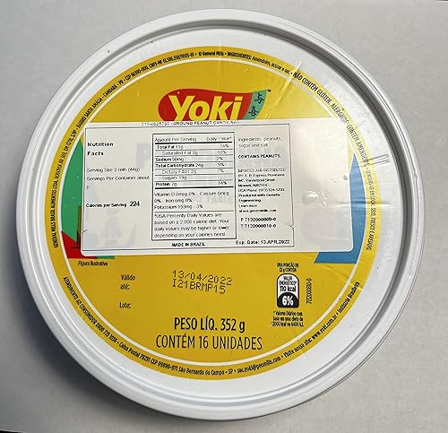 Miniatura 2 de Paçoca de Amendoim Brasileira em Tabletes com 16 unidades (Paçoquinha) - Caja de barras de caramelo de maní trituradas brasileñas con 16 unidades -