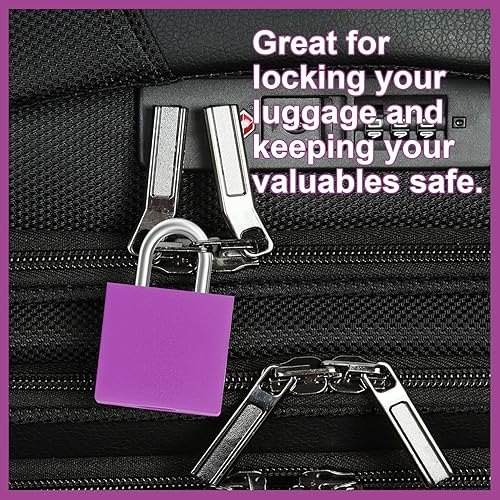 Miniatura 5 de 16 candados de maleta con llave, candados pequeños de metal para mochila, mini candado con llave multicolor, candado pequeño con llave, candado