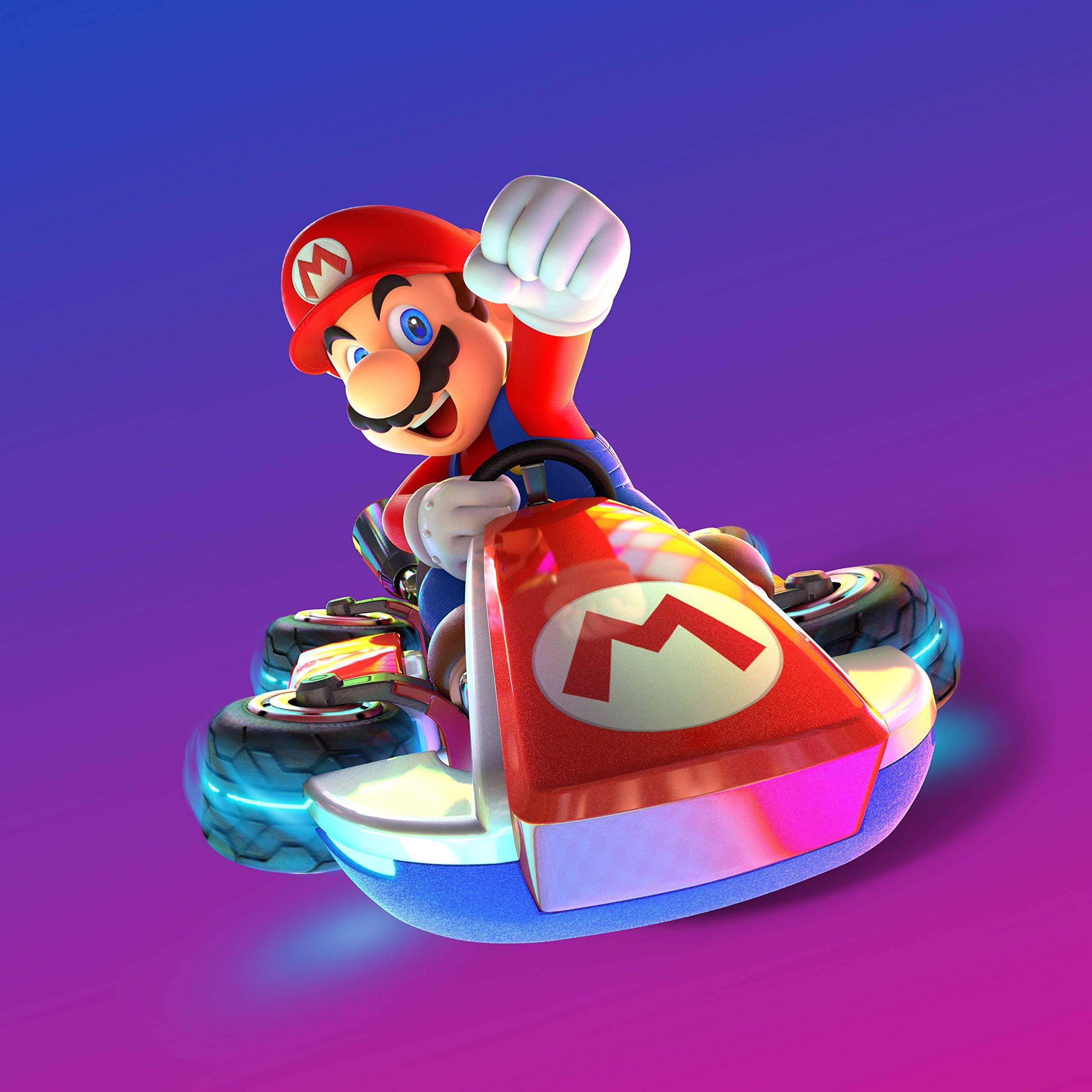 Nintendo Switch - Consola Nintendo Switch Rojo / Azul neón (Modelo 2019) + Mario Kart 8 Deluxe - Edición limitada