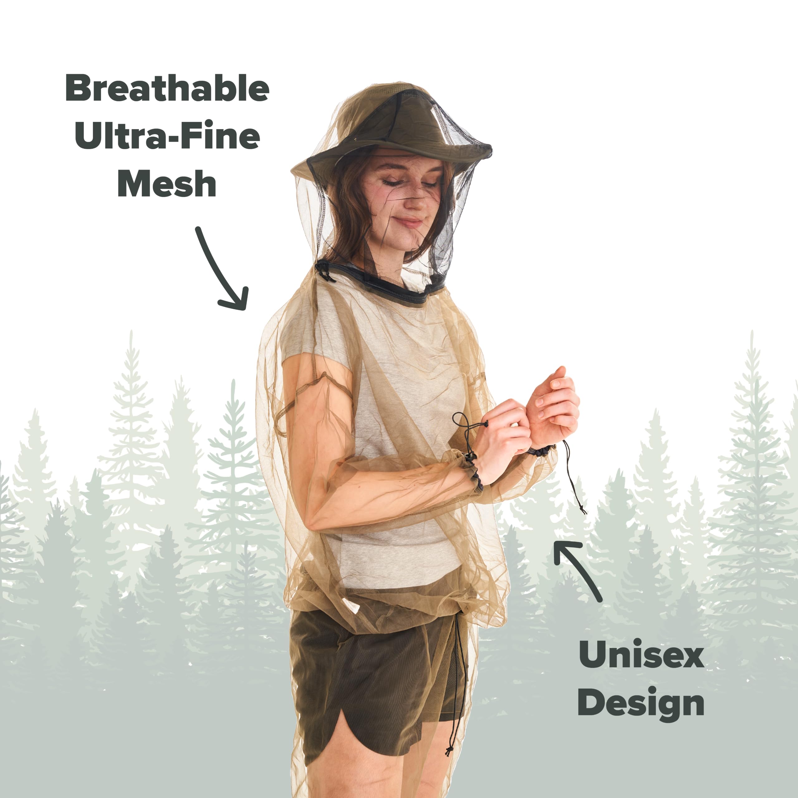 Coghlan's Kurtka przeciw owadom - ochrona przed komarami i owadami, unisex, oddychająca, na kemping i do aktywności na świeżym powietrzu, różne rozmiary, @@, S