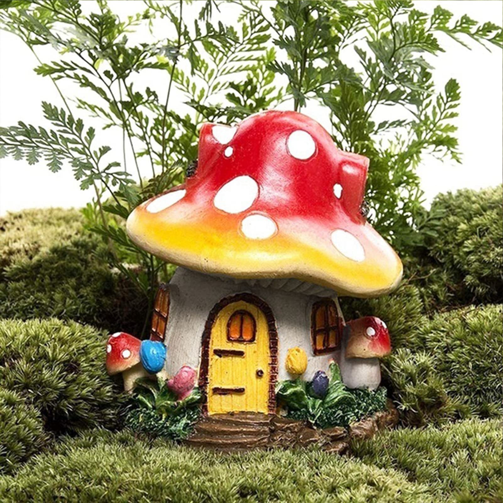 Tree Poetry Feengarten-Miniaturen, Mini-Pilz-Figuren, Pilz-Dekor, Outdoor- Pilz, künstliche Pilze, Pilzstatue, Feengarten, Pilz-Gartendekoration, Pilz-Gartendekoration, Pilz im Freien