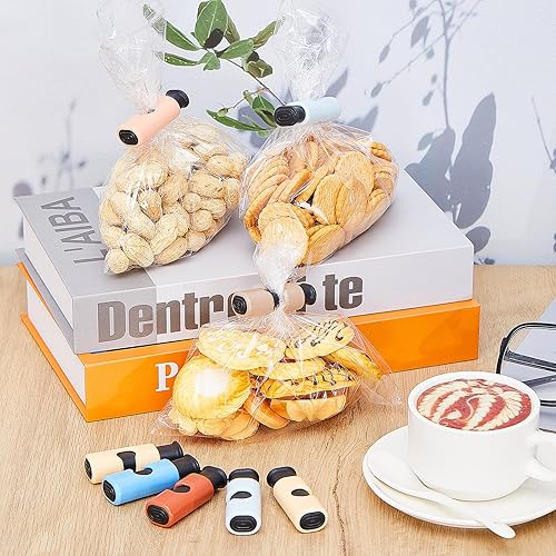 Miniatura 4 de Layhit 32 clips para bolsas de pan, clips para bolsas de pan, clips de cierre de bolsas de plástico para almacenamiento de alimentos, agarre