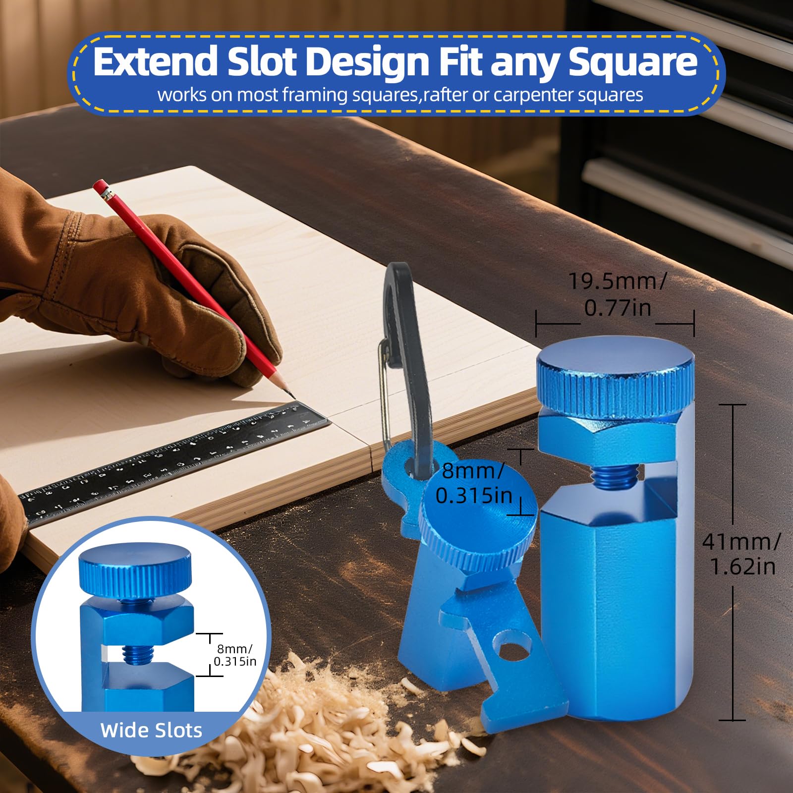 Stair Gauge for Framing Square - Precision Layout Tool -4