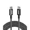 Anker USB C Kabel, 100W USB C auf USB C Kabel, USB C Ladekabel 3m lang für iPhone 16/15 Serie, MacBook Pro/Air, iPad Pro/Air, Galaxy S24/S23, Pixel, Switch, LG und mehr (Schwarz)